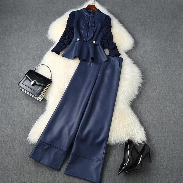 women's two piece pants 2021 autumn winter 2 set women fashion designers lady outfits long sleeve suede leather and suits, White
women's two piece pants 2021 autumn winter 2 set women fashion designers lady outfits long sleeve suede leather and suits, White