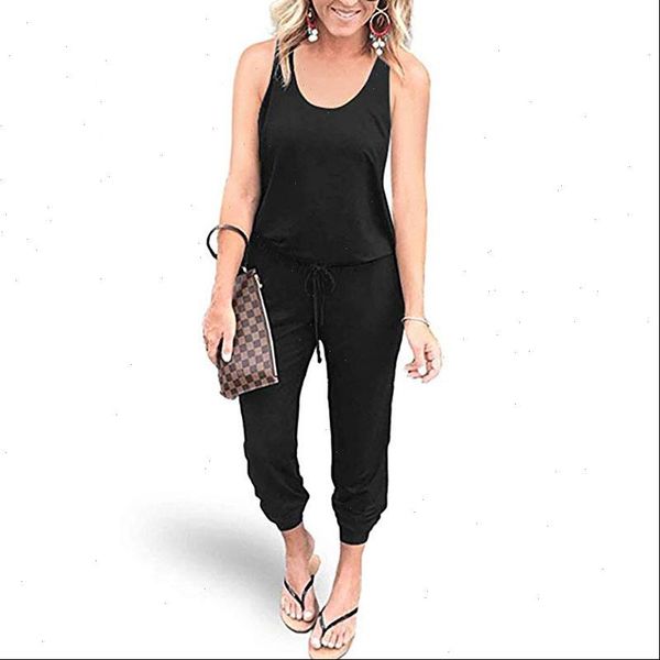 2021 slim summer jumpsuit women lace up solid rompers bodysuit pocket black jump suits new sport overalls women clothes, Black;white
2021 slim summer jumpsuit women lace up solid rompers bodysuit pocket black jump suits new sport overalls women clothes, Black;white