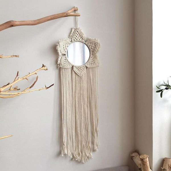 mirrors tassel wall-mounted mirror hand-woven nordic wall hanging hairpin storage for bedroom bathroom dormitory decorative
mirrors tassel wall-mounted mirror hand-woven nordic wall hanging hairpin storage for bedroom bathroom dormitory decorative