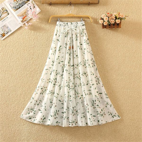 2021 new women summer floral chiffon elastic high waist a- line elegant skirts female sweet lace up boho big swing skirt y181 28ts, Black;gray
2021 new women summer floral chiffon elastic high waist a- line elegant skirts female sweet lace up boho big swing skirt y181 28ts, Black;gray