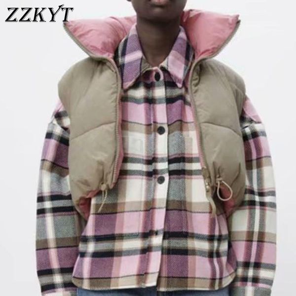women's vests zzkyt 2021 women winter fashion solid cotton cropped waistcoat vintage sleeveless zipper double-sided warm female outerwe, Black;white
women's vests zzkyt 2021 women winter fashion solid cotton cropped waistcoat vintage sleeveless zipper double-sided warm female outerwe, Black;white