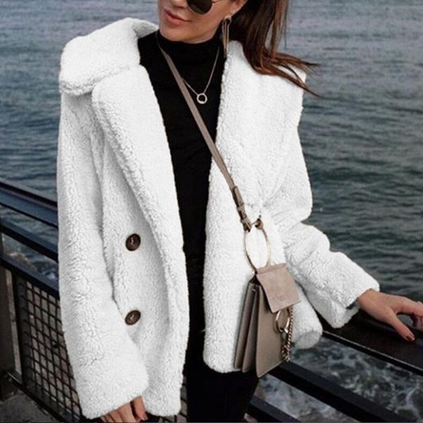 women autumn winter faux fur coat fluffy teddy jacket coat plus size long sleeve outerwear turn down short female dropship, Black
women autumn winter faux fur coat fluffy teddy jacket coat plus size long sleeve outerwear turn down short female dropship, Black