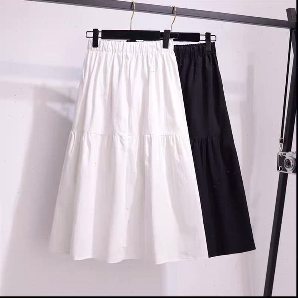 elastic high waist women skirt elegant summer a line black white ladies midi skirt causal korean chic faldas mujer moda
elastic high waist women skirt elegant summer a line black white ladies midi skirt causal korean chic faldas mujer moda