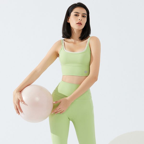 luxury women's tracksuits cloth 2021 fitns yoga color blocking beautiful back gathering women's sports suspender bra vt, Gray
luxury women's tracksuits cloth 2021 fitns yoga color blocking beautiful back gathering women's sports suspender bra vt, Gray