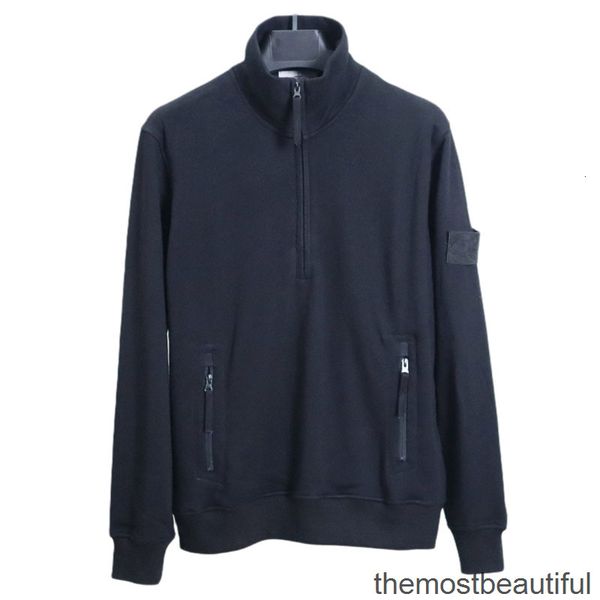 men's hoodies & sweatshirts sweater with high face value fashion hoodless concealed half-open zipper g0js, Black
men's hoodies & sweatshirts sweater with high face value fashion hoodless concealed half-open zipper g0js, Black