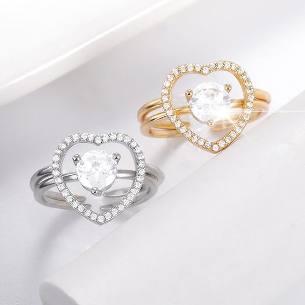 wedding rings silver color heart for women men lover couple ring set friendship engagement band open 2021 trend jewelry, Slivery;golden
wedding rings silver color heart for women men lover couple ring set friendship engagement band open 2021 trend jewelry, Slivery;golden