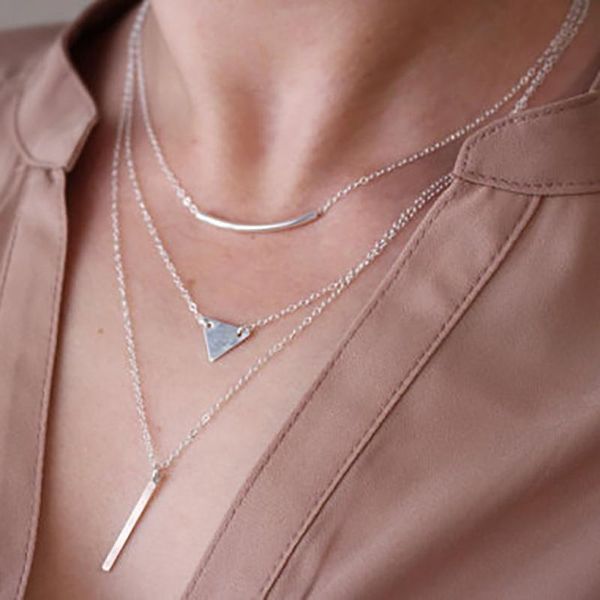 pendant necklaces 2021 fashion golden silver color geometric triangle for women multilevel chain female necklace jewelry
pendant necklaces 2021 fashion golden silver color geometric triangle for women multilevel chain female necklace jewelry