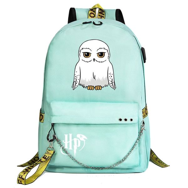 owl school of magic badge korean usb youth student schoolbag men's and women's leisure travel backpack
owl school of magic badge korean usb youth student schoolbag men's and women's leisure travel backpack