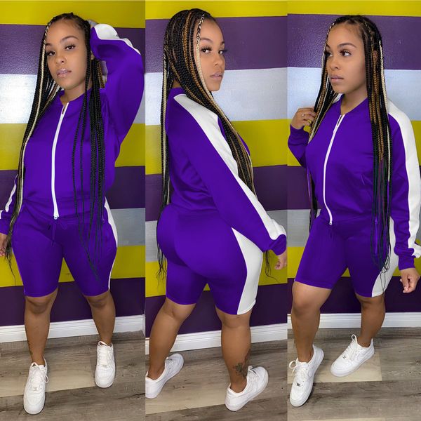 sports fashion two piece outfits zipper long sleeve jacket biker shorts 2 piece set women tracksuit fall 2021 d89-de47, White
sports fashion two piece outfits zipper long sleeve jacket biker shorts 2 piece set women tracksuit fall 2021 d89-de47, White