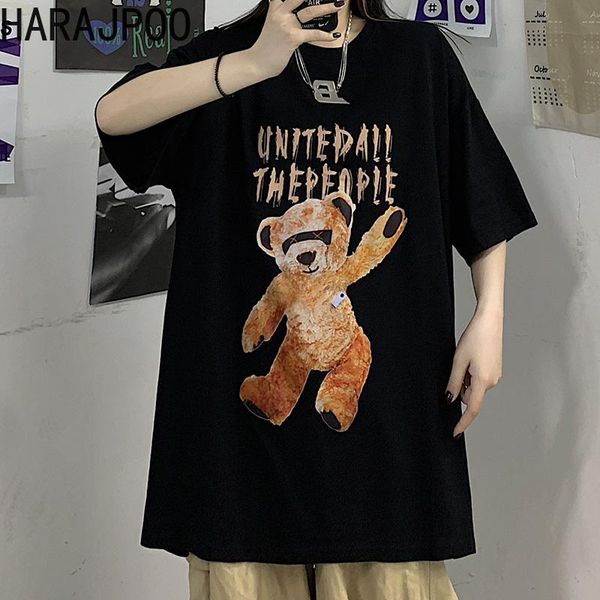 women's t-shirt harajpoo women t-shirts summer 2021 korean version harajuku style ins bear letter printing short-sleeved loose pullover, White
women's t-shirt harajpoo women t-shirts summer 2021 korean version harajuku style ins bear letter printing short-sleeved loose pullover, White