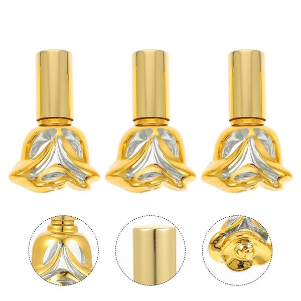 storage bottles & jars 3pcs perfume atomizer refillable diffuser 6ml essential oil