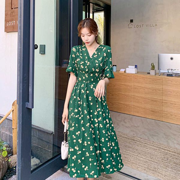 summer chic print floral loose v-neck lace up sweet gentle all-match casual cute girls women fresh dresses 210529, Black;gray
summer chic print floral loose v-neck lace up sweet gentle all-match casual cute girls women fresh dresses 210529, Black;gray