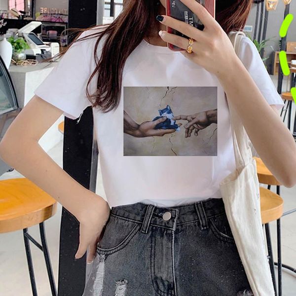 women's t-shirt 2021 summer women paintings of cats printed tshirts casual tee harajuku 90s vintage white tshirt female clothing
women's t-shirt 2021 summer women paintings of cats printed tshirts casual tee harajuku 90s vintage white tshirt female clothing
