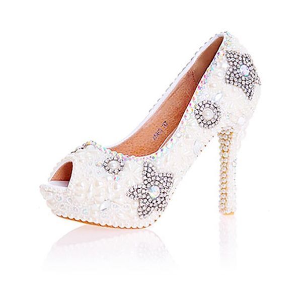 dress shoes womens wedding beige pearl peep toe crystal decor pumps bride high heels female rhinestone platform party shoe, Black
dress shoes womens wedding beige pearl peep toe crystal decor pumps bride high heels female rhinestone platform party shoe, Black