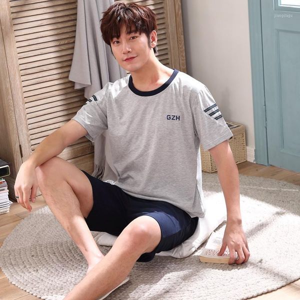 summer korean cotton short sleeve pajama sets for men sleepwear pyjama male homewear lounge wear pijama hombre home clothes men's, Black;brown
summer korean cotton short sleeve pajama sets for men sleepwear pyjama male homewear lounge wear pijama hombre home clothes men's, Black;brown