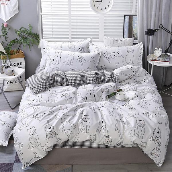 bedding sets classic cat home textile duvet cover bed sheet pillow case youthful style single double king for set
bedding sets classic cat home textile duvet cover bed sheet pillow case youthful style single double king for set