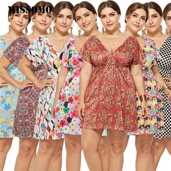 dress summer women v neck print plus size dress casual holiday seaside casual beach dress party elegant 2021 vestidos, Black;gray
dress summer women v neck print plus size dress casual holiday seaside casual beach dress party elegant 2021 vestidos, Black;gray