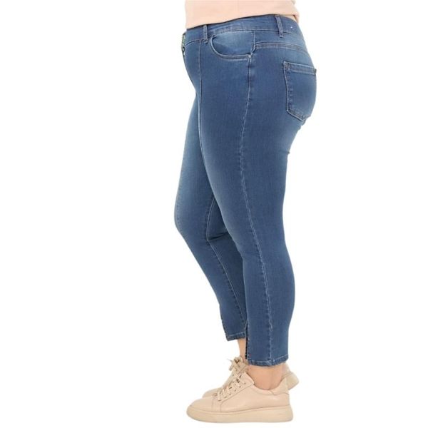 women's jeans hanezza plus size women fashion 2021 summer clothing pre-stitched slit cuff high rise ankle-length elegant denim trousers, Blue
women's jeans hanezza plus size women fashion 2021 summer clothing pre-stitched slit cuff high rise ankle-length elegant denim trousers, Blue