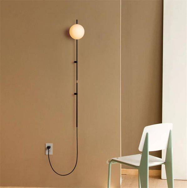 wall lamp nordic long pole iron glass lamps living room modern el plug-in bedroom aisle sconces lights socket-fixtures
wall lamp nordic long pole iron glass lamps living room modern el plug-in bedroom aisle sconces lights socket-fixtures