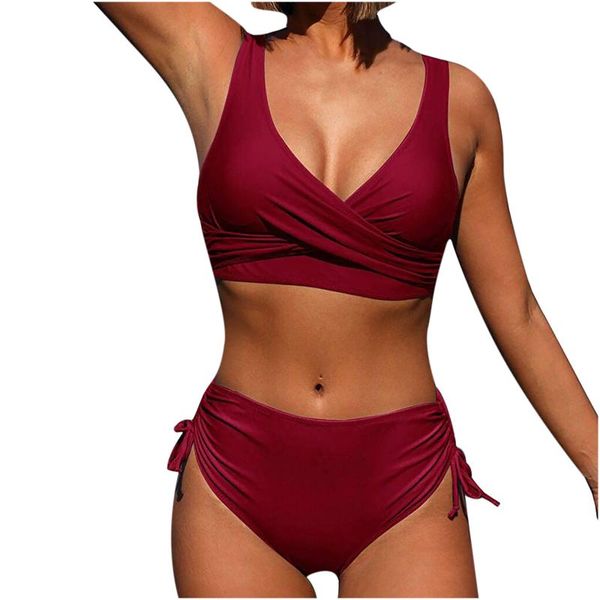 women's swimwear fashion women solid bikini push-up padded swimsuit beachwear set, White;black
women's swimwear fashion women solid bikini push-up padded swimsuit beachwear set, White;black