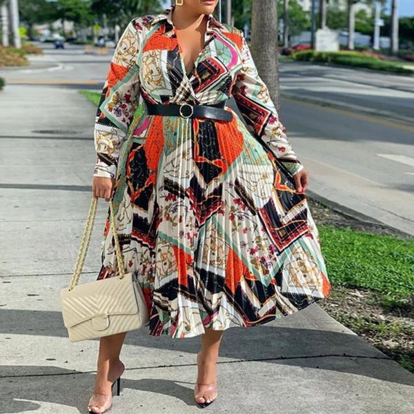 plus size dresses retro women pleated dress autumn vintage deep v neck print beltd long curve lady work robe vestiods, Black
plus size dresses retro women pleated dress autumn vintage deep v neck print beltd long curve lady work robe vestiods, Black