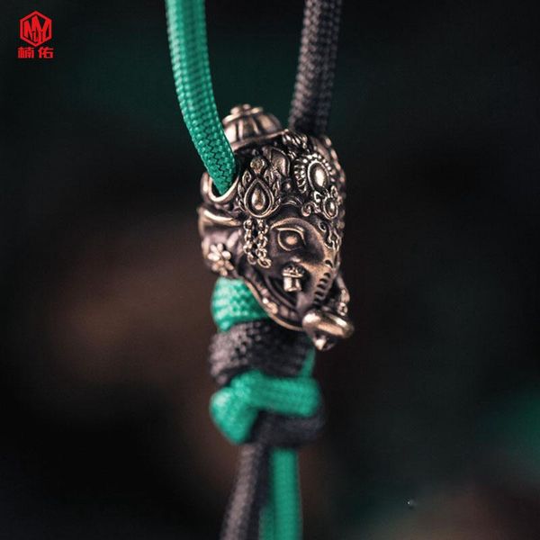 1pcs elephant head fortuna brass edcparacord knife bead outdoor multifunctional tool accessories bracelet pendant
1pcs elephant head fortuna brass edcparacord knife bead outdoor multifunctional tool accessories bracelet pendant