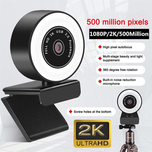 webcams autofocus hd webcam 1080p 2k usb 5million pixels web camera pc lapdeskcomputer with microphone ring light tripod cam
webcams autofocus hd webcam 1080p 2k usb 5million pixels web camera pc lapdeskcomputer with microphone ring light tripod cam