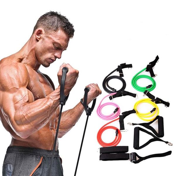 resistance bands 120cm fitness gym equipment elastic for yoga pull rope workout home excerciser training 5 levels
resistance bands 120cm fitness gym equipment elastic for yoga pull rope workout home excerciser training 5 levels