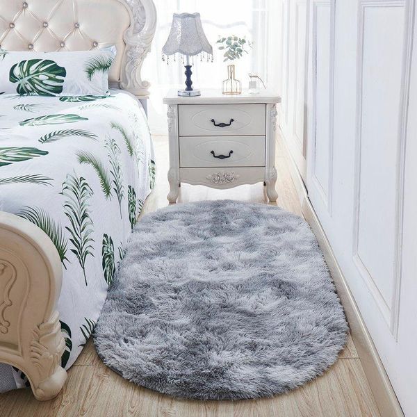 carpets soft oval faux fur shaggy carpet bedroom nordic plush bedside fluffy rug warm kids room cloakroom floor mat 
carpets soft oval faux fur shaggy carpet bedroom nordic plush bedside fluffy rug warm kids room cloakroom floor mat