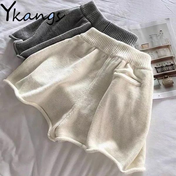women's shorts knitting high waisted casual biker ulzzang home female gothic harajuku black running with pocket summer 2021 women, White;black
women's shorts knitting high waisted casual biker ulzzang home female gothic harajuku black running with pocket summer 2021 women, White;black