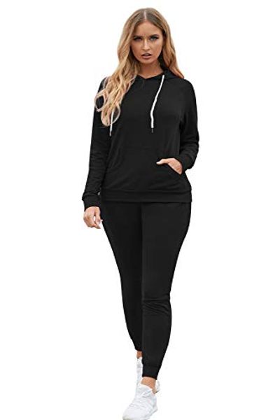 women casual sweatsuit pullover hoodie sweatpants sport outfits jogger set for ladies, White
women casual sweatsuit pullover hoodie sweatpants sport outfits jogger set for ladies, White