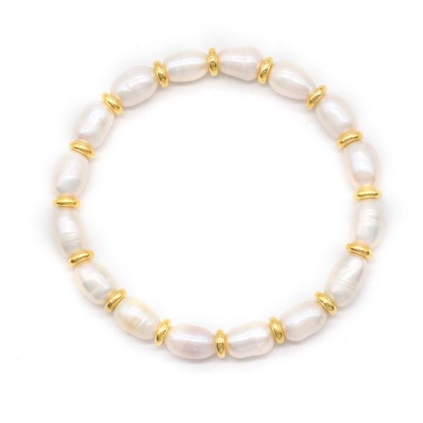 beaded, strands pure white rice shape pearl with gold hook elasticity women bracelet real natural 7-8mm grade jewelry wholesale pb013, Black
beaded, strands pure white rice shape pearl with gold hook elasticity women bracelet real natural 7-8mm grade jewelry wholesale pb013, Black