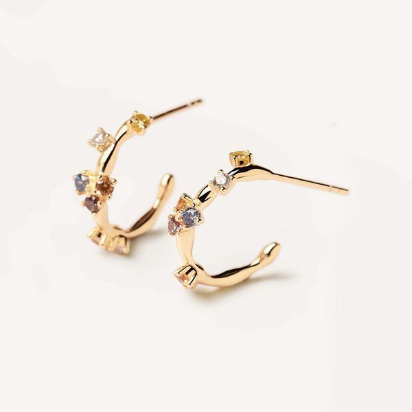 s925 silver needle micro-set irregular stud colored zircon ins fashion c-shaped earrings, Golden;silver
s925 silver needle micro-set irregular stud colored zircon ins fashion c-shaped earrings, Golden;silver