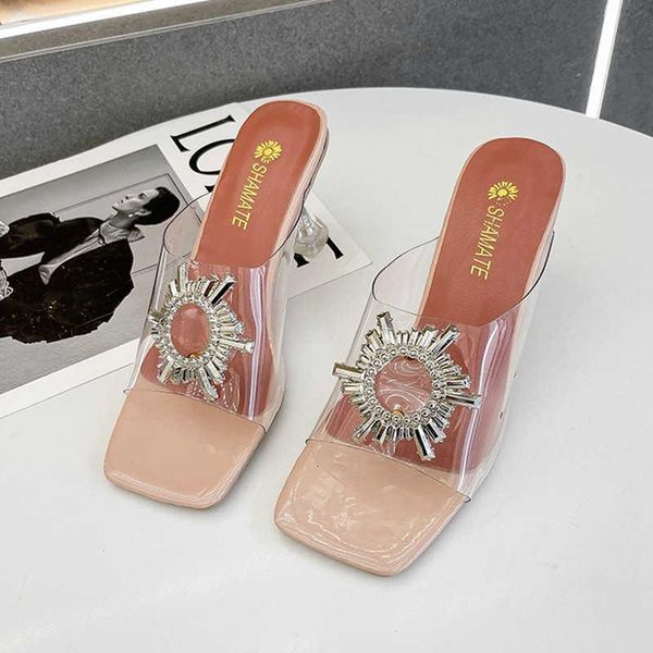 slippers fashion women summer transparent crystal cup heels sandals square toe plus size shoes woman slides 2021, Black
slippers fashion women summer transparent crystal cup heels sandals square toe plus size shoes woman slides 2021, Black