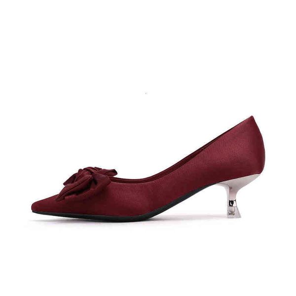 2021 autumn pointed fashion simple fairy bow high heels women's formal drs versatile wedding sho, Black
2021 autumn pointed fashion simple fairy bow high heels women's formal drs versatile wedding sho, Black