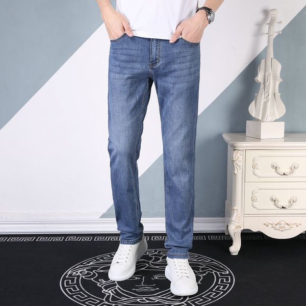 men's designer jeans distressed motorcycle motorcycle jeans rock tight ripped striped famous brand denim pants, Blue
men's designer jeans distressed motorcycle motorcycle jeans rock tight ripped striped famous brand denim pants, Blue