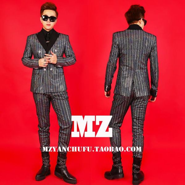 men's suits & blazers 2021 fashion slim suit stage dj male singer costumes europe and america personalized sequin, White;black
men's suits & blazers 2021 fashion slim suit stage dj male singer costumes europe and america personalized sequin, White;black