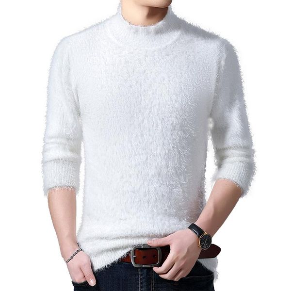 men's sweaters autumn winter thick mohair long sleeve half turtleneck knit pullover / fashion slim warm wool sweater male, White;black
men's sweaters autumn winter thick mohair long sleeve half turtleneck knit pullover / fashion slim warm wool sweater male, White;black