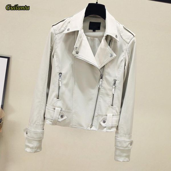 women's leather & faux guilantu women pu jacket spring autumn motorcycle biker jackets female turn-down collar zipper punk streetwear c, Black
women's leather & faux guilantu women pu jacket spring autumn motorcycle biker jackets female turn-down collar zipper punk streetwear c, Black