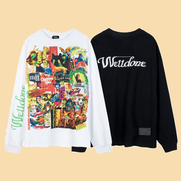 high version weiidone21 yang mi's same graffiti poster round neck loose men's and women's long sleeved sweater oversize, Black
high version weiidone21 yang mi's same graffiti poster round neck loose men's and women's long sleeved sweater oversize, Black
