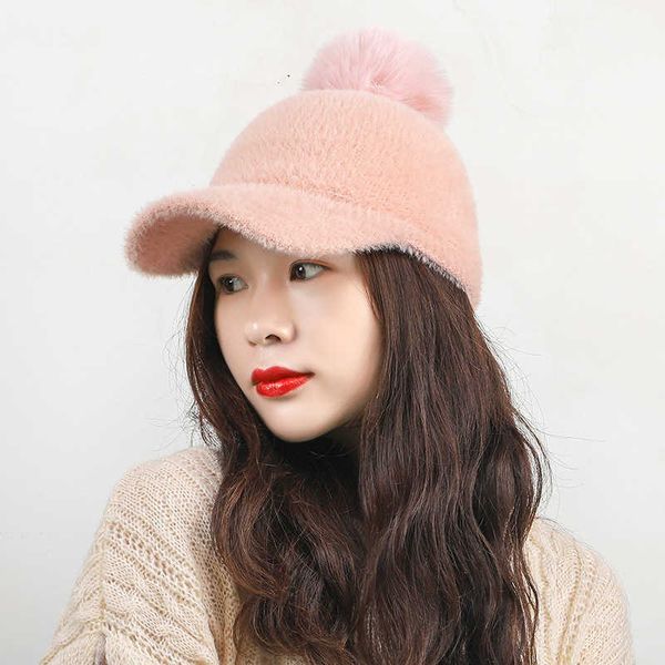 women's winter hat psh thickened warm baseball hat korean raccoon feather ball fashion duck tongue student, Blue;gray
women's winter hat psh thickened warm baseball hat korean raccoon feather ball fashion duck tongue student, Blue;gray
