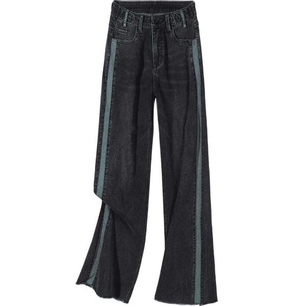women's jeans calça jeans lisa feminina, cinza, solta, cintura alta, pernas largas, vintage, outono djji, Blue
women's jeans calça jeans lisa feminina, cinza, solta, cintura alta, pernas largas, vintage, outono djji, Blue