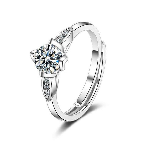 cluster rings fashion 925 silver white crystal stone round open wedding ring for girls women adjustable engagement party jewelry rz208, Golden;silver
cluster rings fashion 925 silver white crystal stone round open wedding ring for girls women adjustable engagement party jewelry rz208, Golden;silver