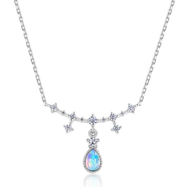chains jewelry on the neck solid 925 sterling silver women's chain synthetic opal adjustable necklace clavicle
chains jewelry on the neck solid 925 sterling silver women's chain synthetic opal adjustable necklace clavicle