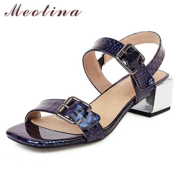 meotina women shoes snake print mid heel sandals square toe thick heels buckle lady footwear summer sandals black size 33-46 210608
meotina women shoes snake print mid heel sandals square toe thick heels buckle lady footwear summer sandals black size 33-46 210608