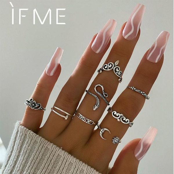 cluster rings if me retro ethnic silver color snake moon animal set for women female sun flower crown engagement knuckle ring jewelry, Golden;silver
cluster rings if me retro ethnic silver color snake moon animal set for women female sun flower crown engagement knuckle ring jewelry, Golden;silver