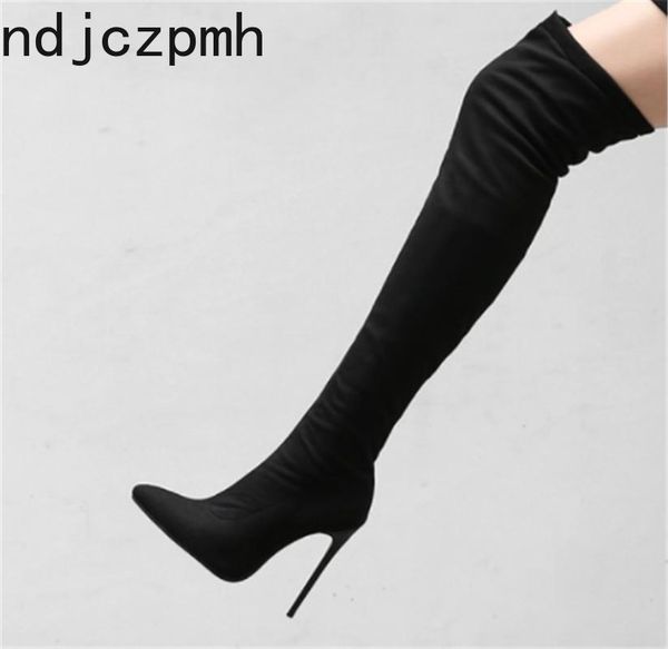 boots the women shoes winter fashion pointed zipper fine heel high height 12cm over knee plus size 34-48 black
boots the women shoes winter fashion pointed zipper fine heel high height 12cm over knee plus size 34-48 black