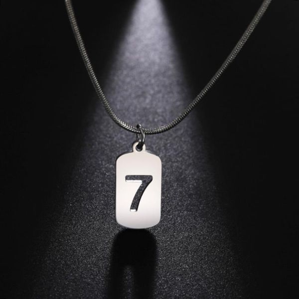 chains my shape number 7 small plate pendant necklaces for women men stainless steel geometric necklace snake chain fashion jewelry, Silver
chains my shape number 7 small plate pendant necklaces for women men stainless steel geometric necklace snake chain fashion jewelry, Silver