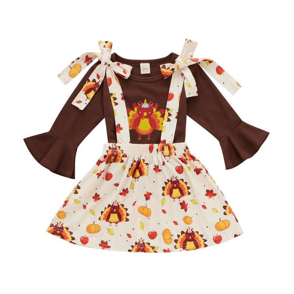 clothing sets 2pcs thanksgiving day baby girl clothes outfit, creative chicken printing flare long sleeve round collar + suspender skir, White
clothing sets 2pcs thanksgiving day baby girl clothes outfit, creative chicken printing flare long sleeve round collar + suspender skir, White