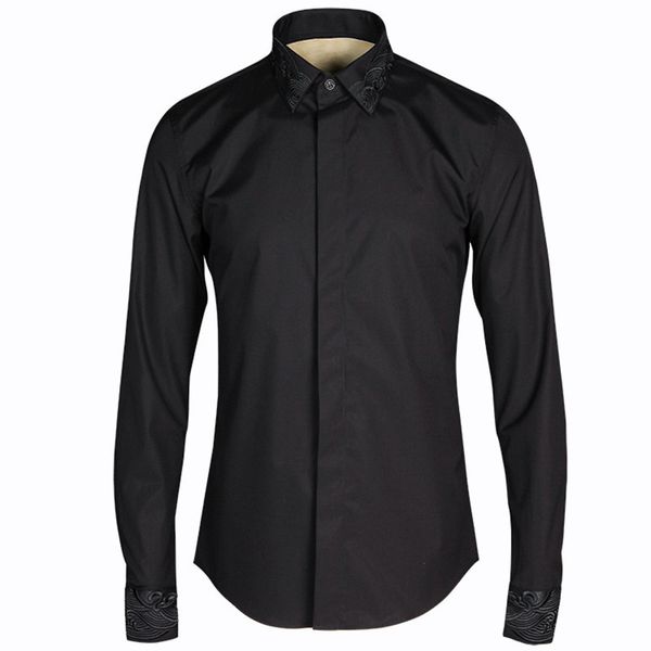2021 new designer long-sleeved cotton shirts men brand fashion black mens casual solid shirt male camisa overhemd 14nu, White
2021 new designer long-sleeved cotton shirts men brand fashion black mens casual solid shirt male camisa overhemd 14nu, White